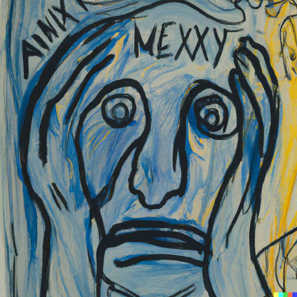 a representation of anxiety, painting by Edvard Munch
